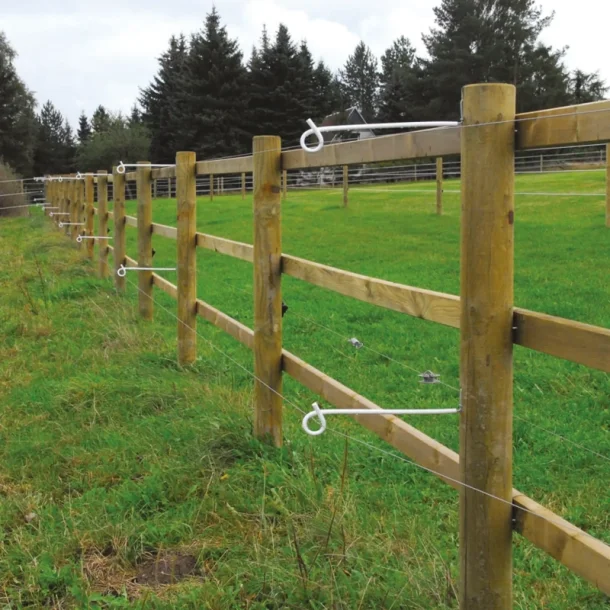 Afstandsholder pigtail hvid 40 cm (10)