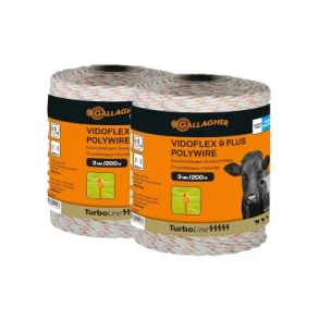 Duopack Vidoflex 9 Turboline Plus hvid 2x200m