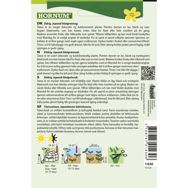 Kl, Japansk, "Tatsoi"