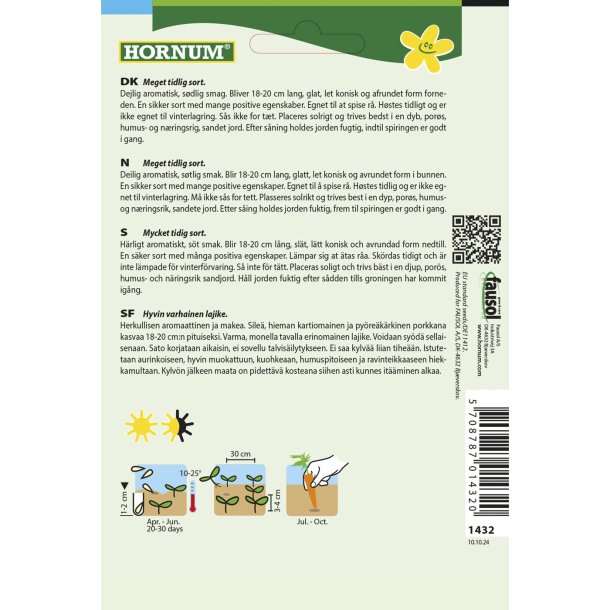 Gulerod, Sommer, Mokum F1