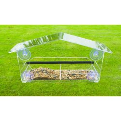 RYOM Fuglefoderhus til vindue Klar Acryl