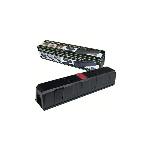 RYOM Musef�ldebox m/alarm og 2 sm�kf�lder
