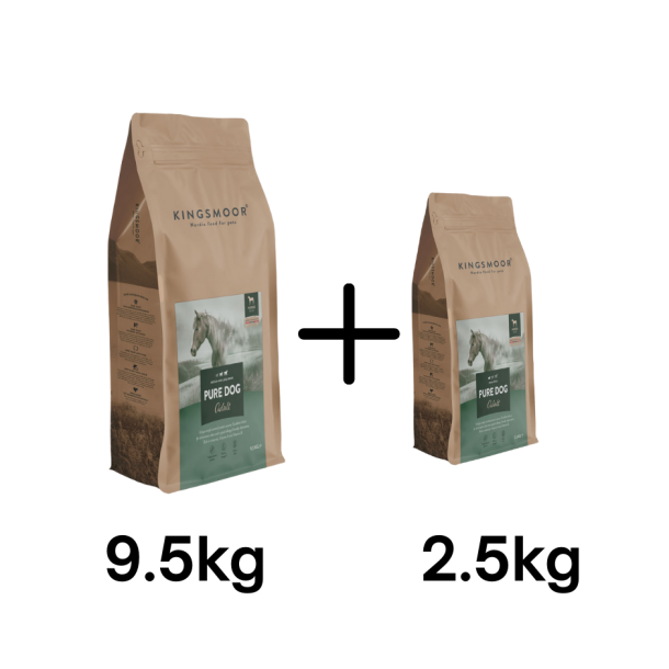 Kingsmoor Pure Horse Medium and Large Breed, 9,5kg + 2,5kg
