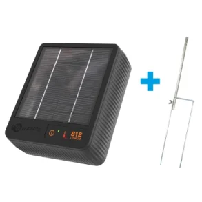 S12li Solcelle spndingsgiver med batteri (0,12J - Solcelle) med gratis stander​