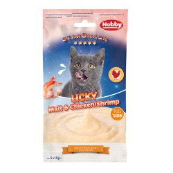 StarSnack LICKY Malt &amp; Chicken/Shrimp, 5x15g