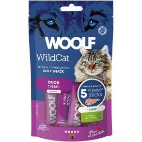 Woolf Wildcat Cream 5 stk, Duck + Catnip