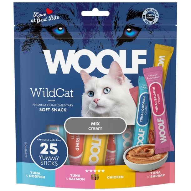 Woolf Wildcat Cream 25 stk � Mix flavour