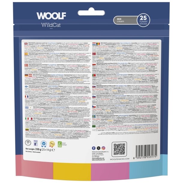 Woolf Wildcat Cream 25 stk � Mix flavour