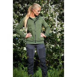 DogSome Dame Biathlon Sports Hoodie Oliven