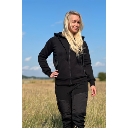 DogSome Dame Biathlon Sports Hoodie Sort