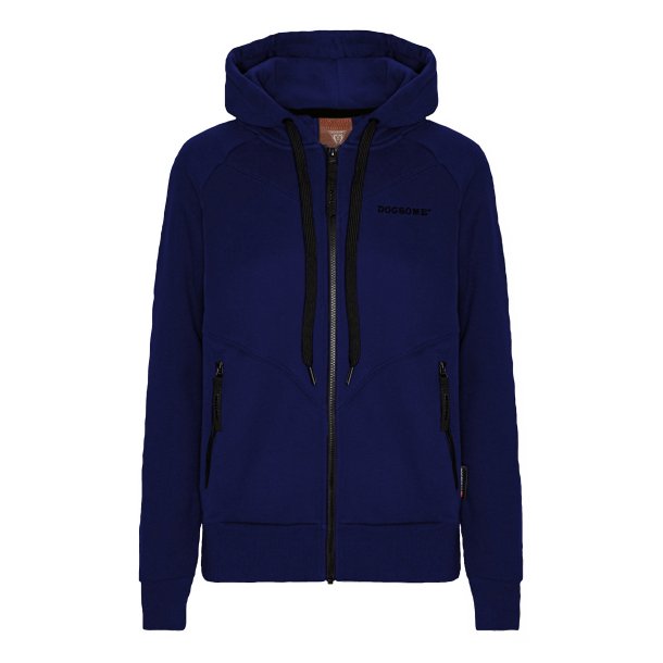 DogSome Dame Biathlon Sports Hoodie Ocean Blue
