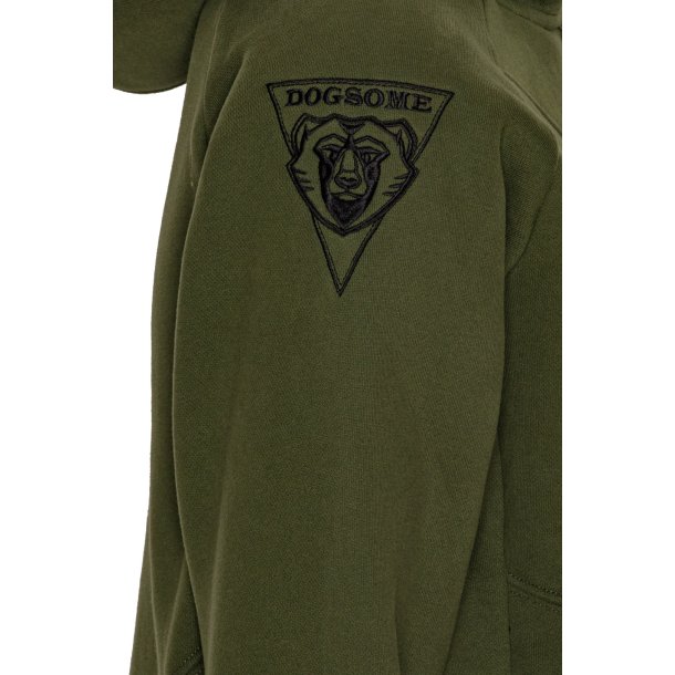 DogSome Dame Biathlon Sports Hoodie Oliven