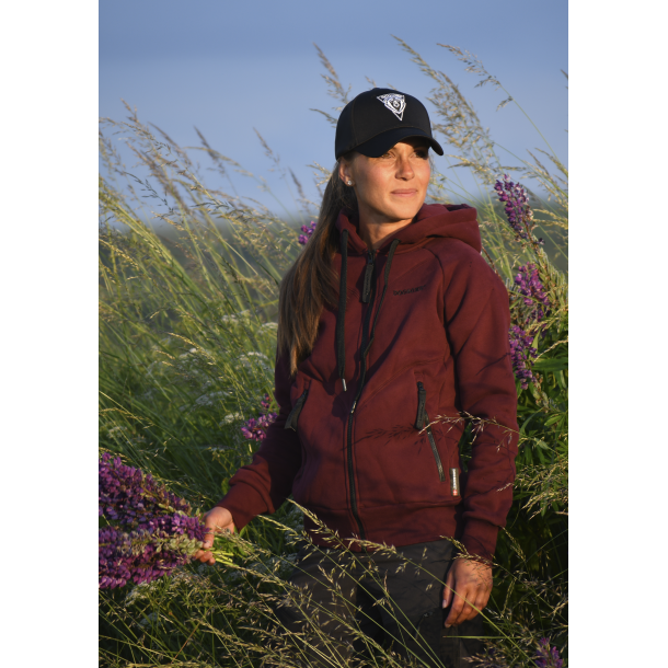 DogSome Dame Biathlon Sports Hoodie Burgundy