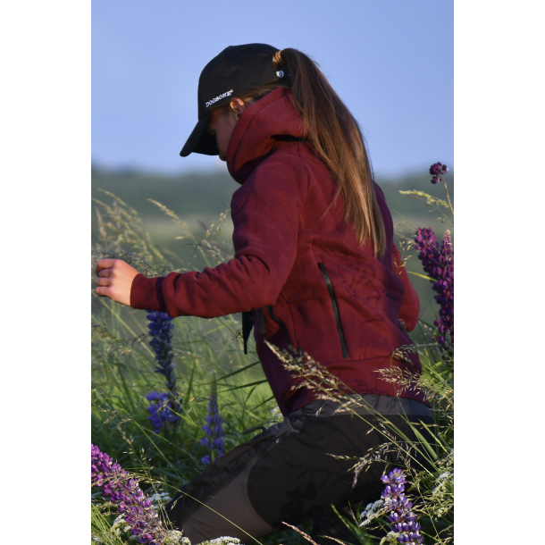DogSome Dame Biathlon Sports Hoodie Burgundy