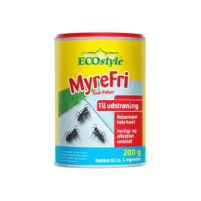 ECOstyle MyreFri Kvik Pulver til udstr�ning, 200g.
