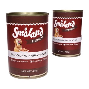 Sm�land Premium Wet Food Beef 12 x 400g 