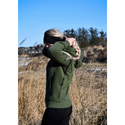 DogSome Dame Biathlon Sports Hoodie Oliven