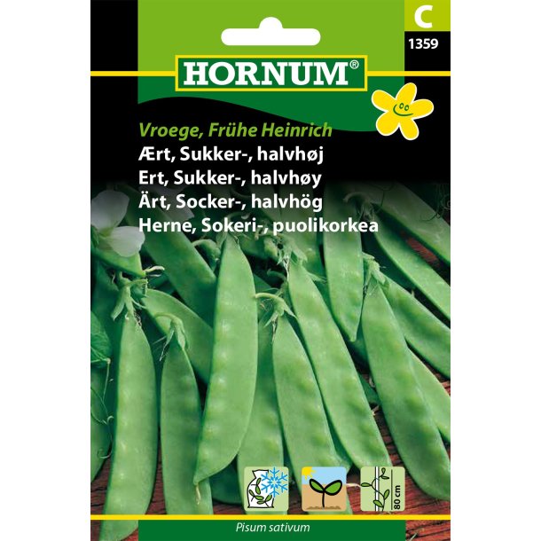 Hornum - rt, Sukker-, halvhj, Vroege Frhe