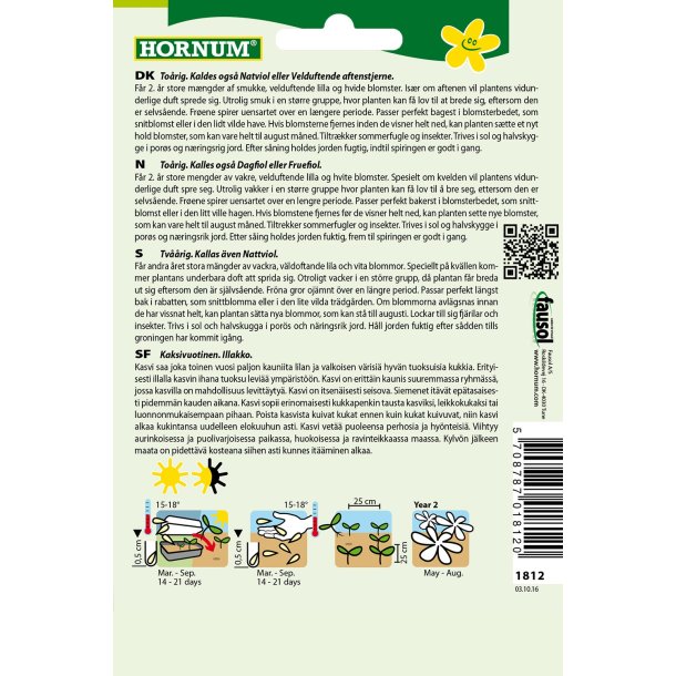 Hornum Aftenstjerne, blanding, Late Violet