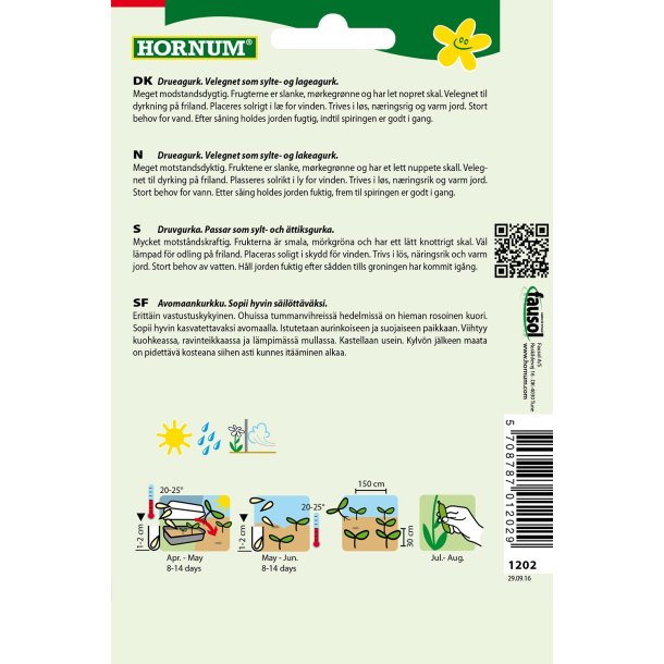 Hornum Agurk, Drue-, Frilands-, Libelle F1