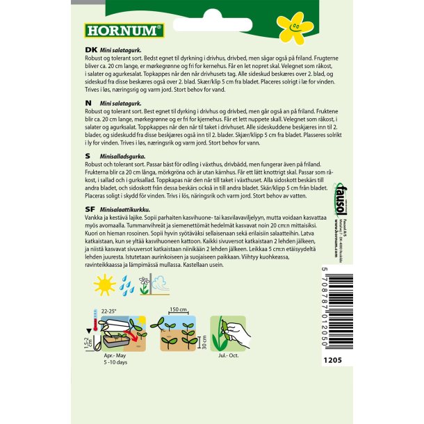 Hornum Agurk, salat-, Jazzer F1