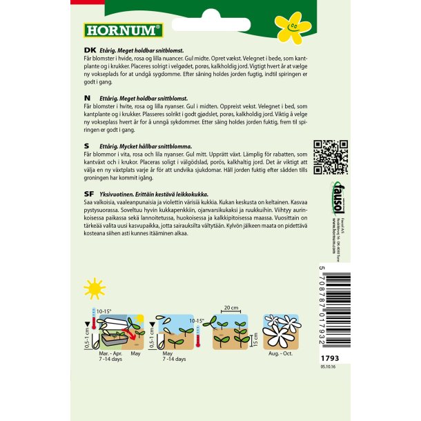 Hornum Asters, blanding, Margareten Mix