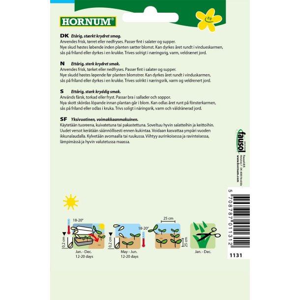 Hornum Basilikum, Thailandsk, Siam Queen