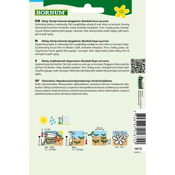 Hornum Blanding, Slyngplanter