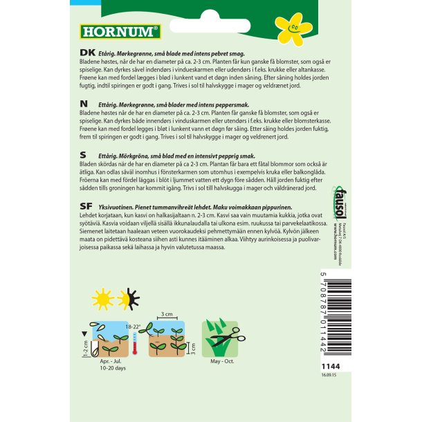 Hornum Blomsterkarse, Blue Pepe