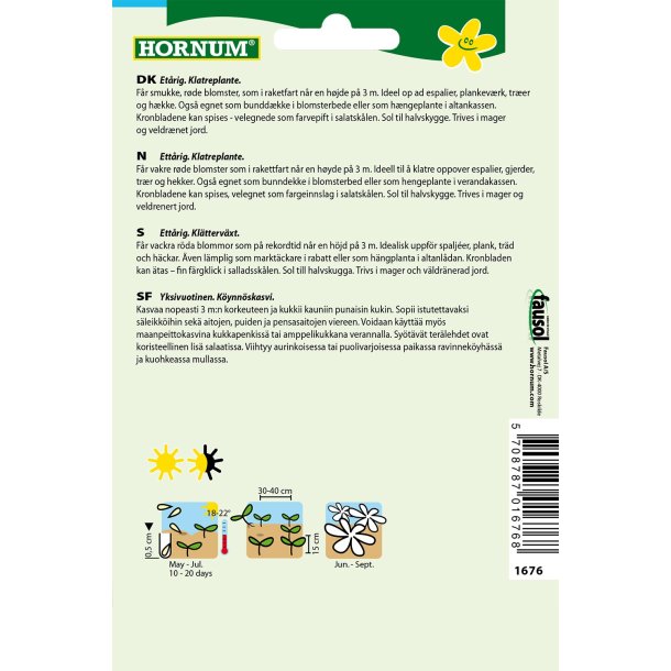 Hornum - Blomsterkarse, Scarlet