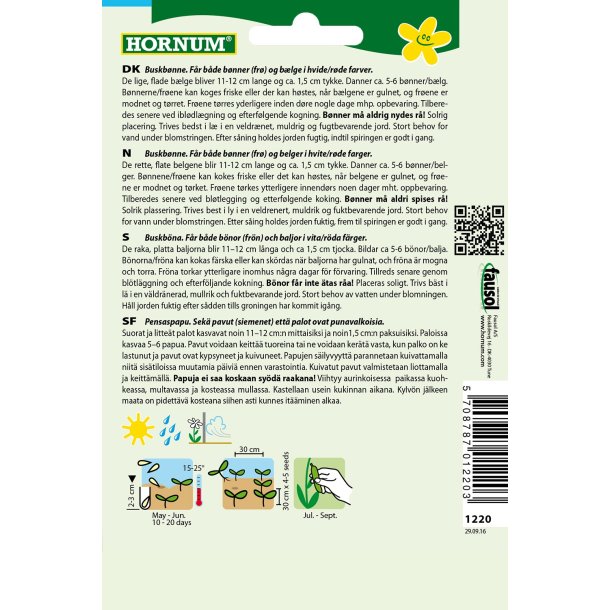 Hornum Bnne, Busk-, Borlotto rosso