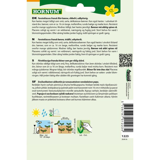 Hornum - Bnne, Busk-, Delinel/Harricot Verts