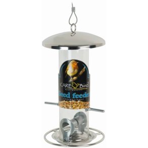 Care-Bird Foderautomat, fr, rustfrit stl, small