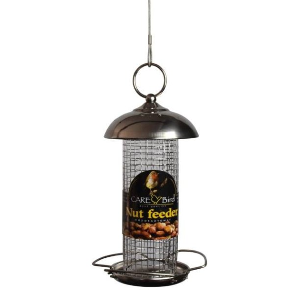 Care-Bird Foderautomat, Mini Nut Feeder - Stainless Steel