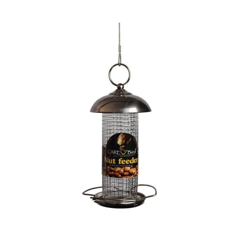 Care-Bird Foderautomat, Mini Nut Feeder - Stainless Steel