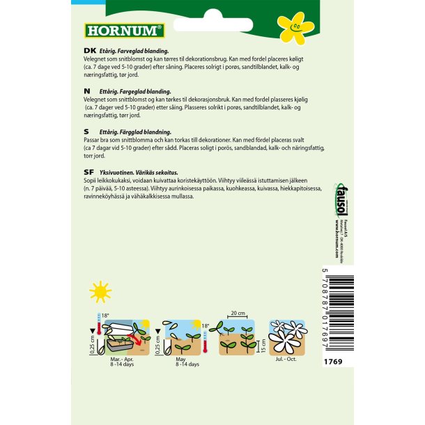 Hornum Evighedsblomst, Kmpe-, blanding