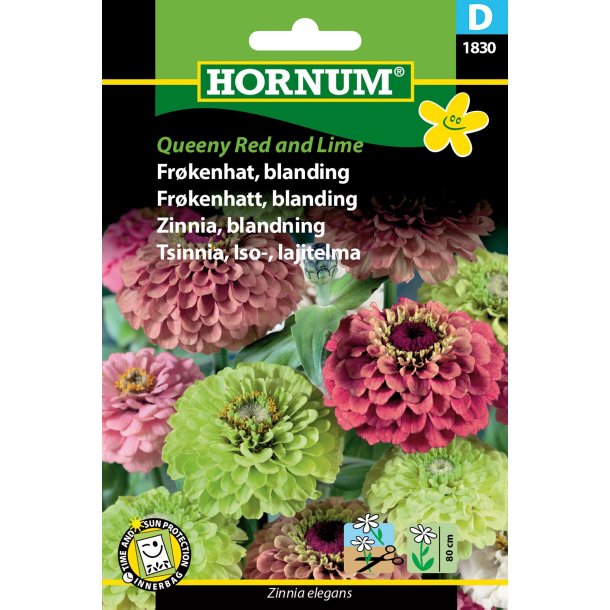 Hornum Frkenhat, blan. Queeny Red and Lime