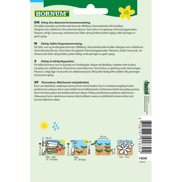 Hornum Frkenhat, blan. Queeny Red and Lime