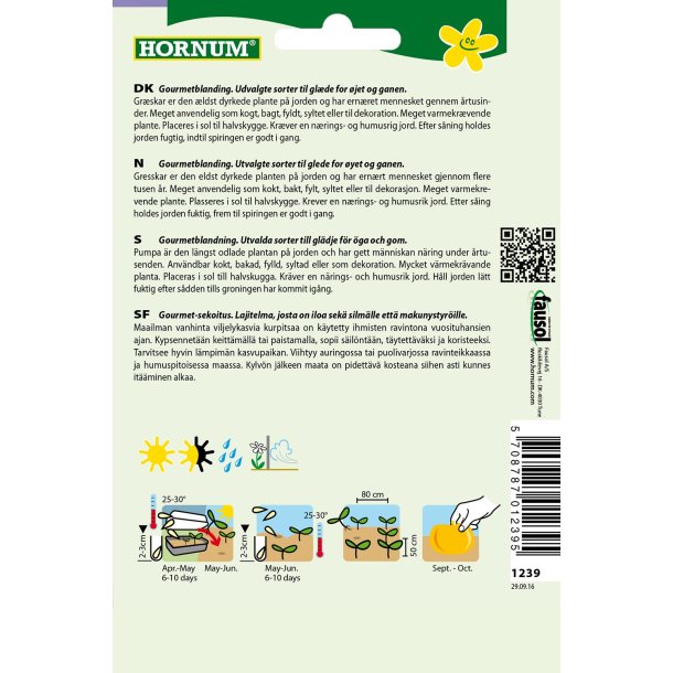 Hornum Grskar, blanding, Gourmet Mix