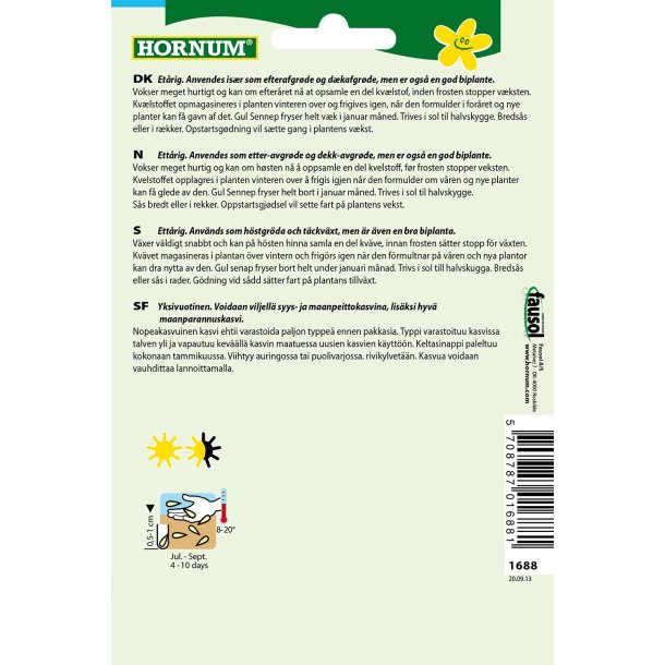 Hornum Grngdning Gul Sennep