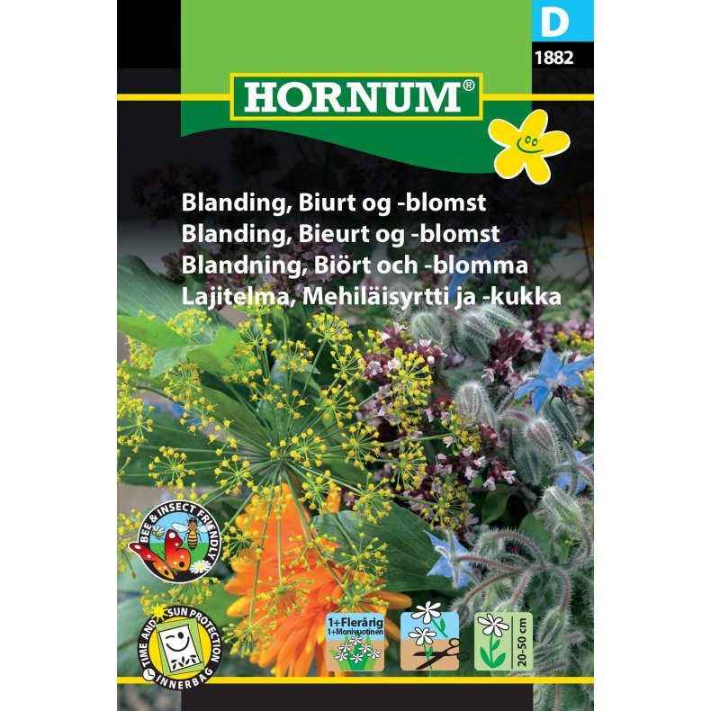 Hornum Blanding, Biurt og -blomst