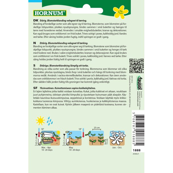 Hornum Blanding, Trrede blomster