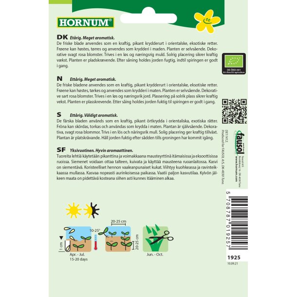 Hornum kologisk Koriander