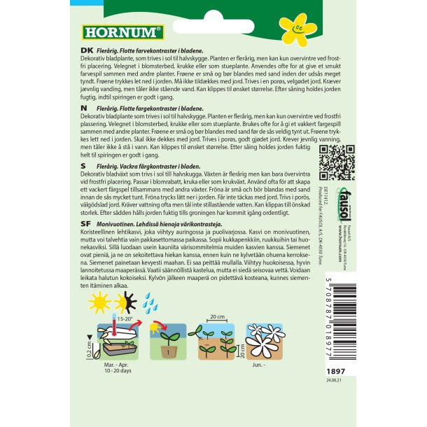 Hornum Paletblad, blanding