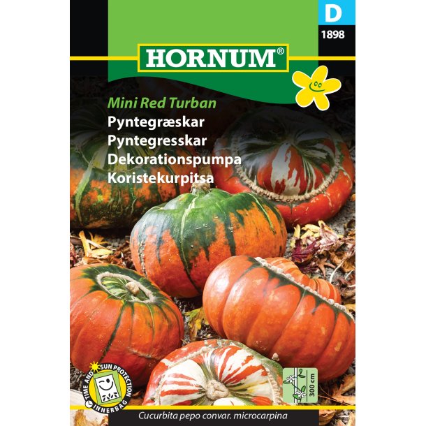 Hornum Pyntegrskar, blanding, Mini Red Turban