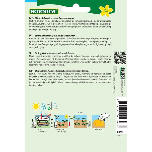 Hornum Pyntegrskar, blanding, Mini Red Turban