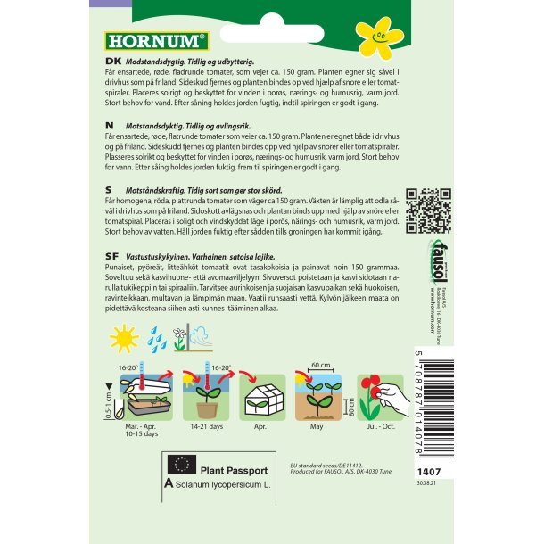 Hornum Tomat, Fandango F1