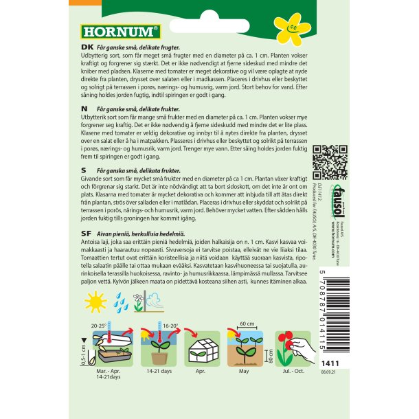 Hornum Tomat, Ribs-, "Vildtomat"