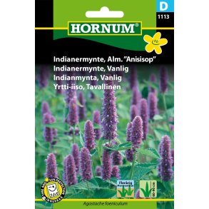 Hornum Indianermynte, Alm. Anisisop