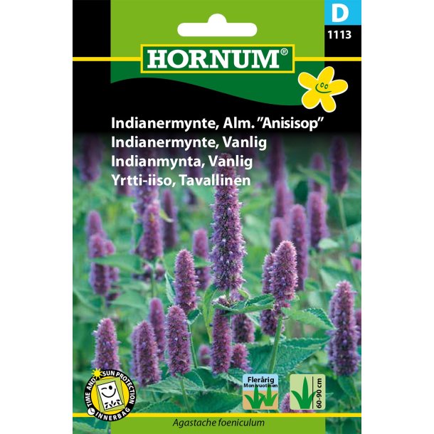 Hornum Indianermynte, Alm. Anisisop